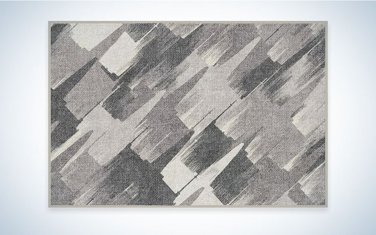 Ruggable Star Wars Rug with X-Wings in an abstract pattern in gray