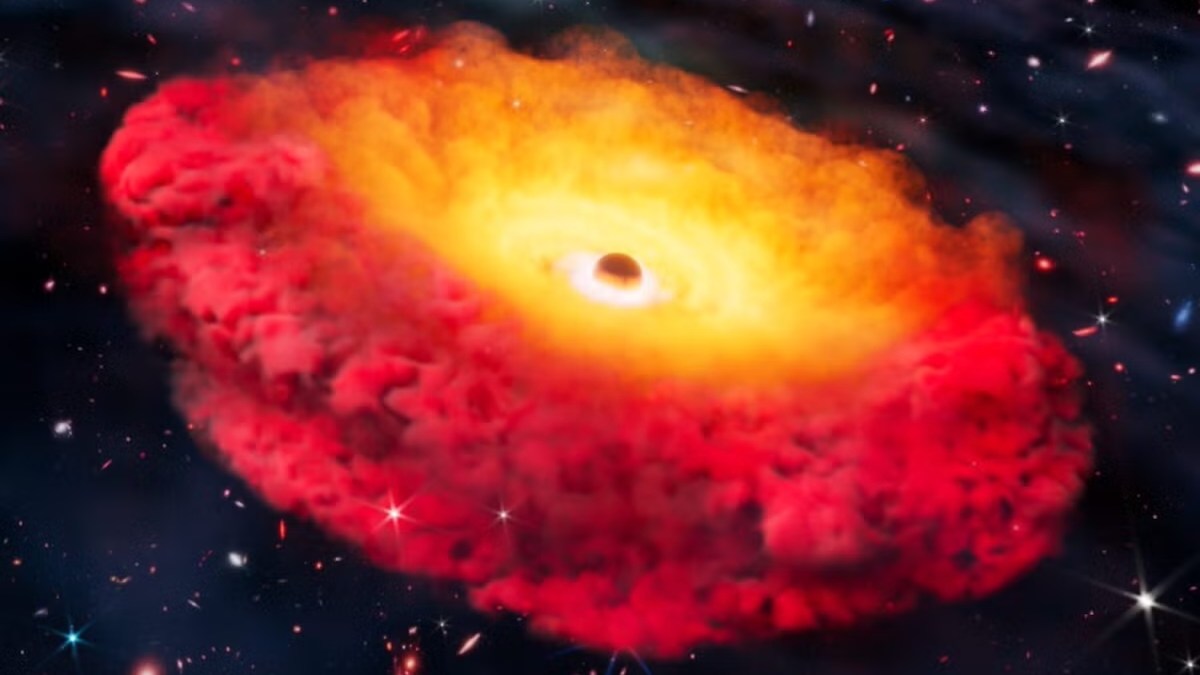 Oldest black hole ever seen is 300 million times bigger than our