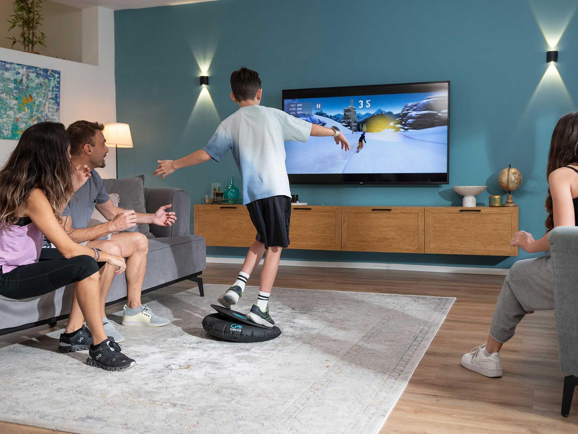 Header image for gobalance sport app enabled balance board and yoga roller bundle Stack Commerce sponsored deal