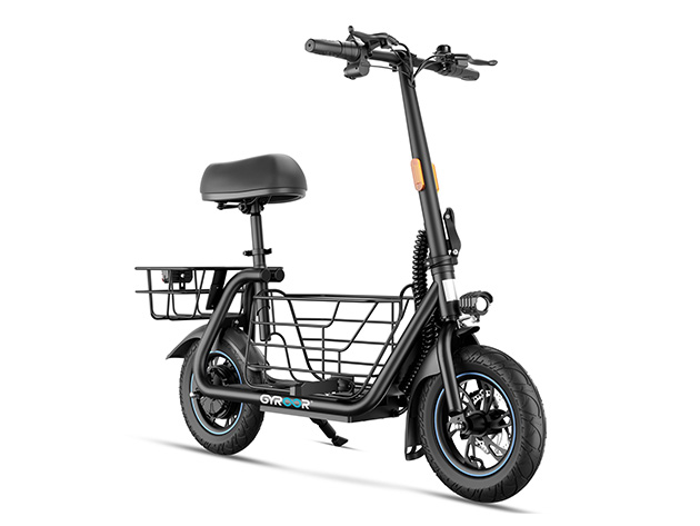 interior image for Gyroor C1S Electric Scooter with Removable Front and Back Basket Stack Commerce sponsored deal