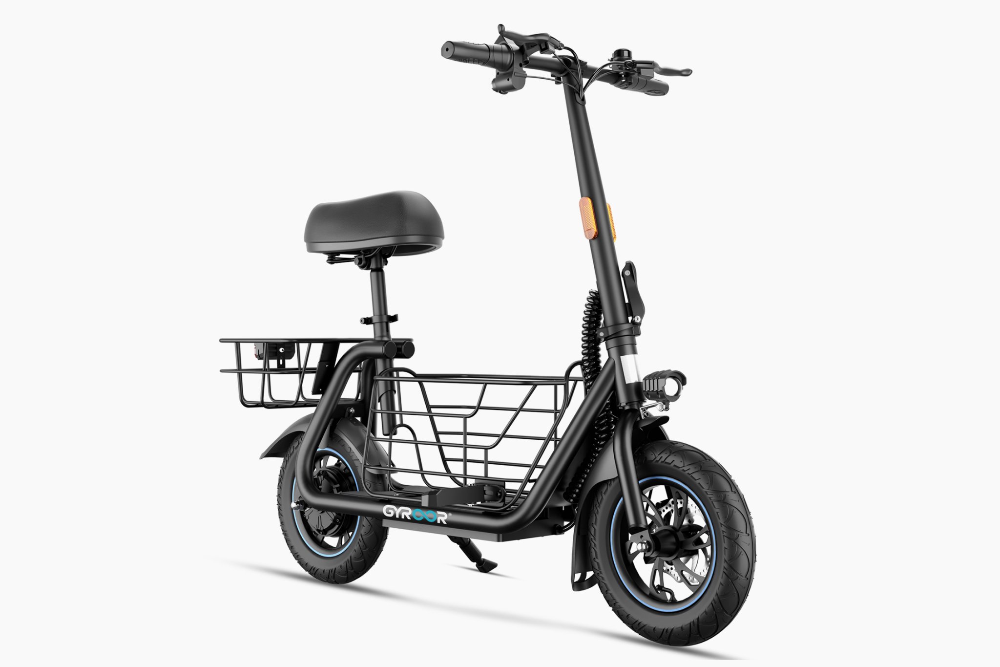 Header image for Gyroor C1S Electric Scooter with Removable Front and Back Basket Stack Commerce sponsored deal
