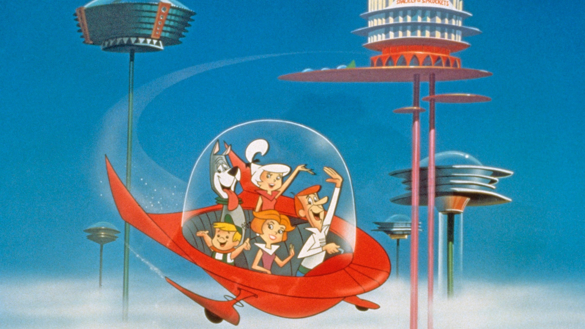 jetsons family in spaceship