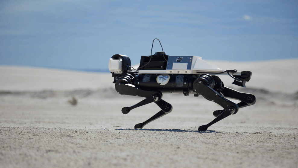 Robotics For Science LASSIE's robot dog may join astronauts on Mars | Popular Science