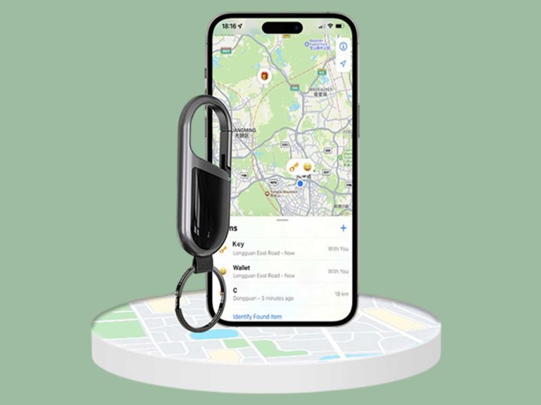 Header image for Carabiner Keychain iOS only Works with Apple Find My Stack Commerce sponsored deal