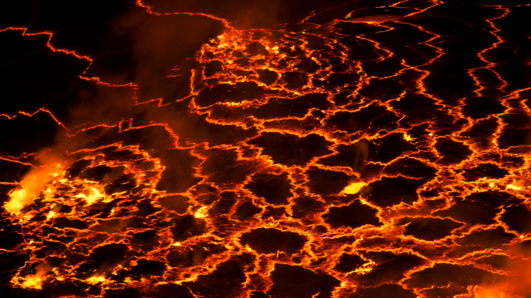 lava spreading out