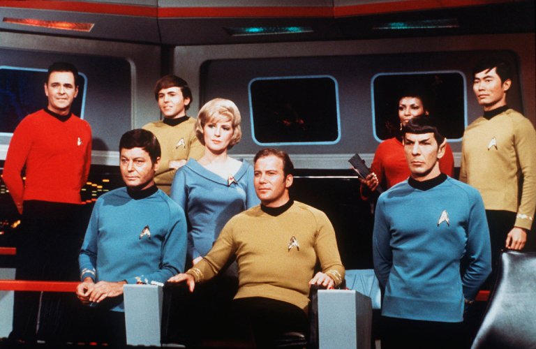 On the set of the TV series Star Trek