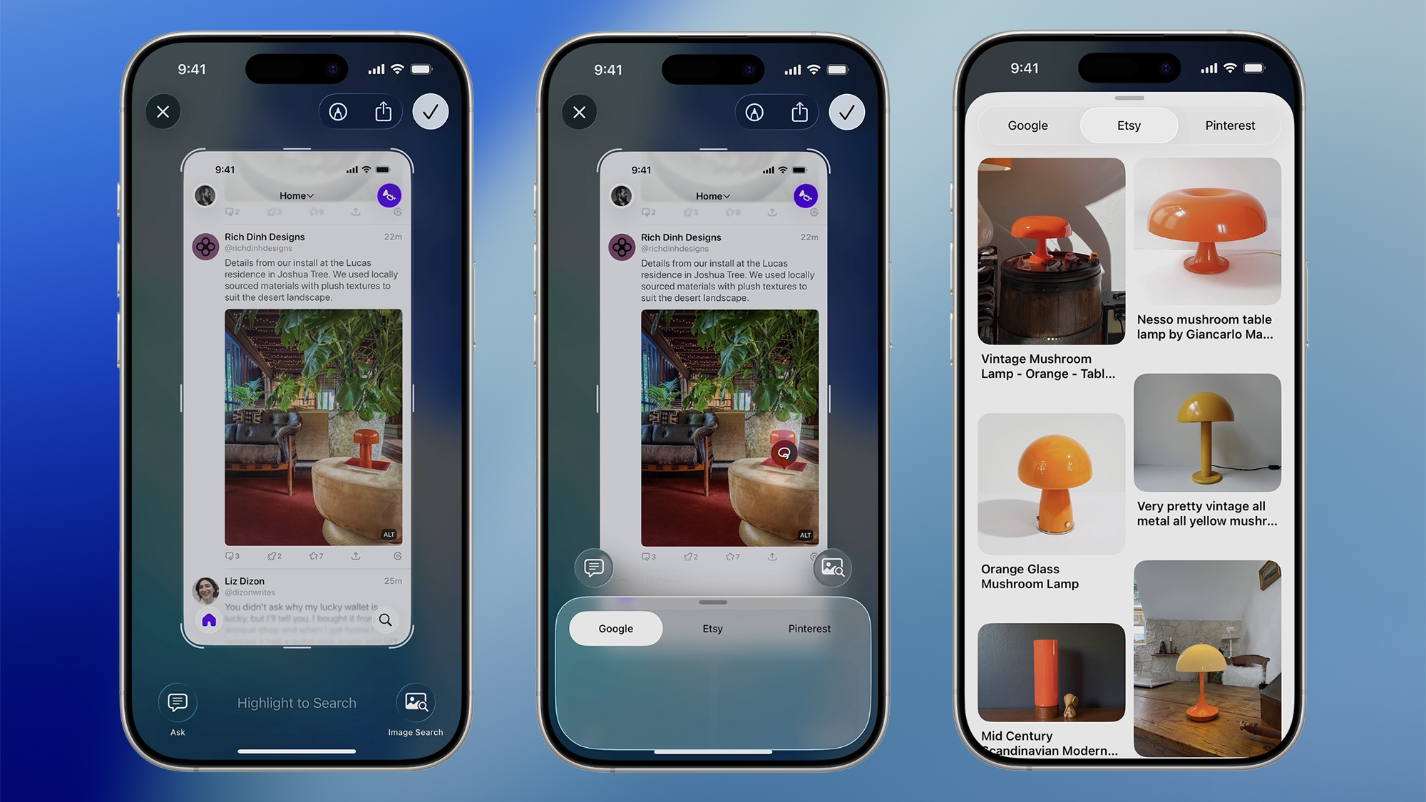 visual intelligence examples on iphone