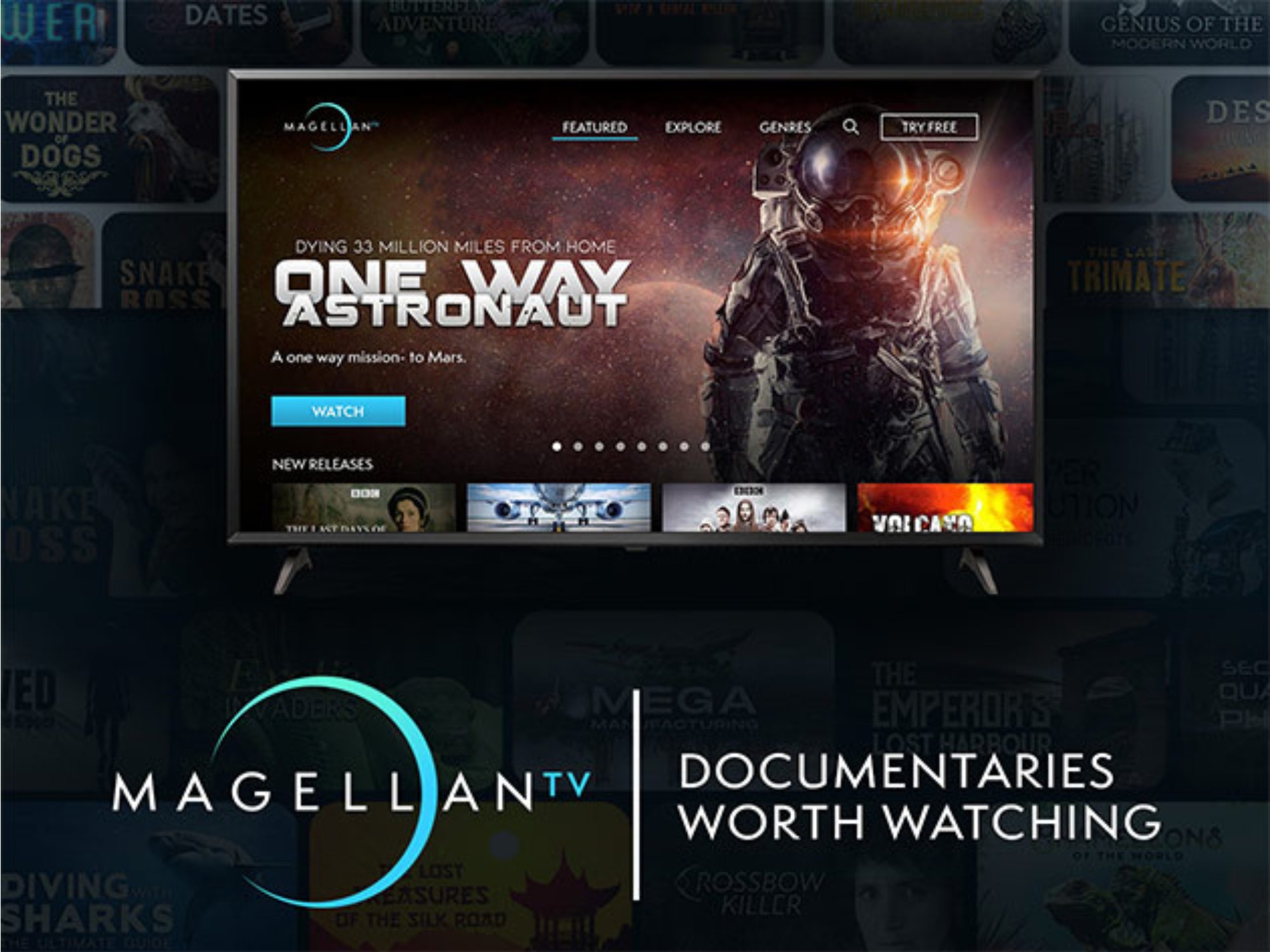Header image for magellantv is the answer to boring streaming services and its on sale right now Stack Commerce sponsored deal