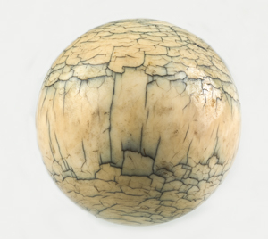 an ivory billiard ball