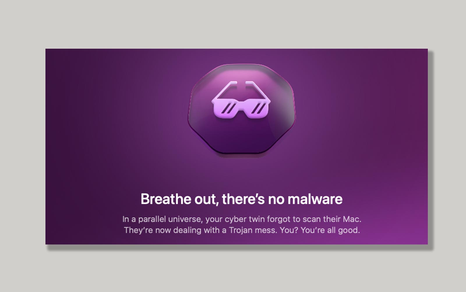 MacPaw Moonlock clean scan screen