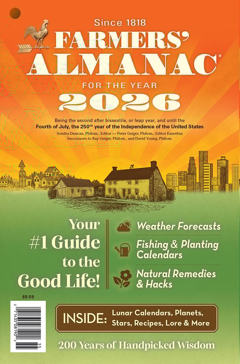 cover of the 2026 farmer's almanac