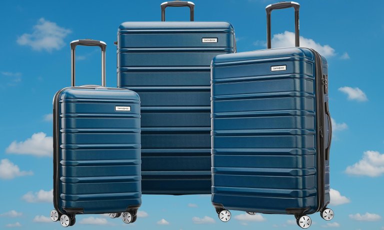Samsonite Samsonite Omni 2 Hardside Expandable Luggage, 3-Piece Set (19/24/28), Lagoon Blue — $190