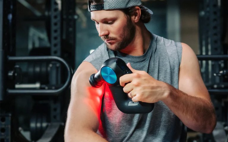 Theragun PRO Plus percussion massager FSA explainer product card