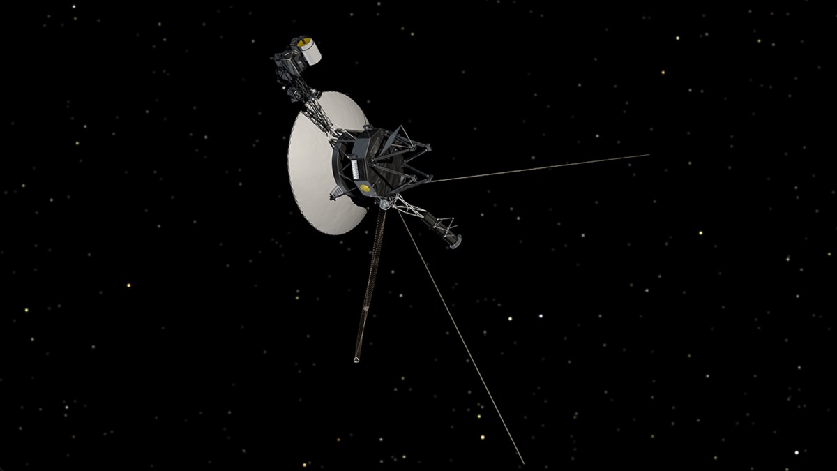 Voyager 1 spacecraft in deep space