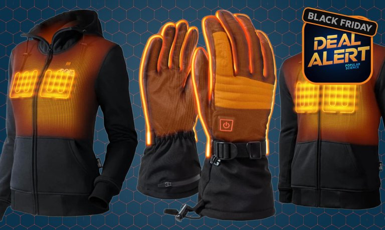 Gobi heated hoodie and heated gloves