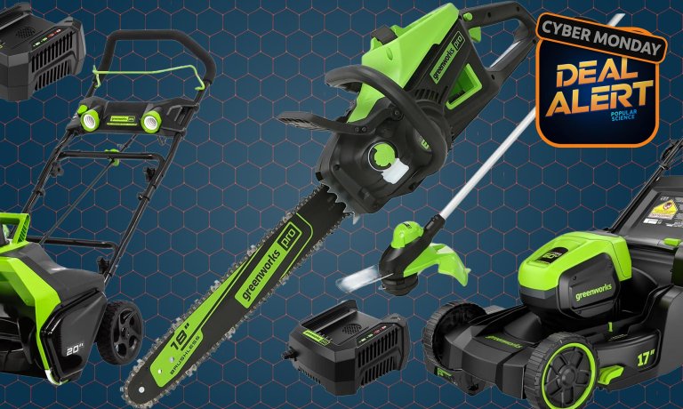 Greenworks yard tools on sale at Walmart for Cyber Monday