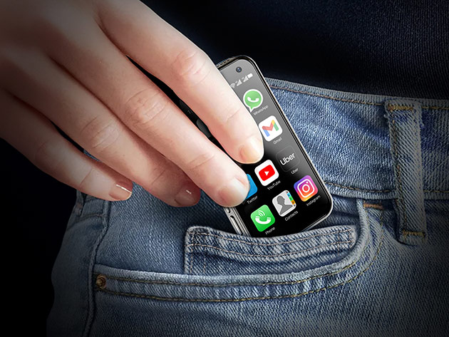 Product card image for this absurdly small smartphone is somehow real and on sale Stack Commerce sponsored deal