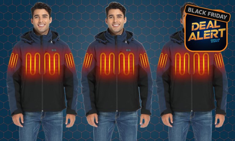 Ororo heated jacket on a man