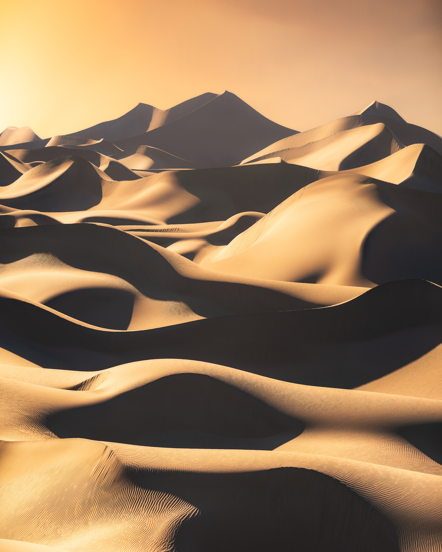 sand dunes in Death Valley National Park, California