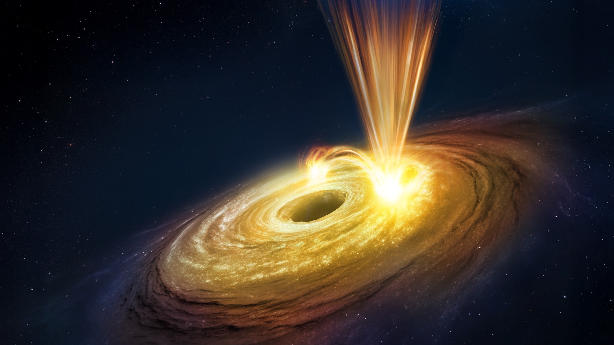 An international team of researchers used the European Space Agency's XMM-Newton and XRISM, a JAXA-led mission with ESA participation, to uncover and study a never-seen-before blast from a supermassive black hole. The gravitational monster whipped up powerful winds, flinging material out into space at eye-watering speeds of roughly 37,282 miles (60,000 kilometers) per second.
