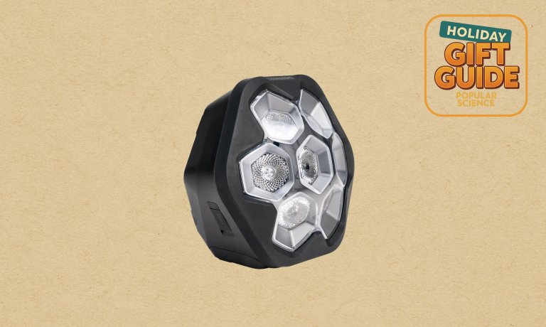 SOUNDBOKS Lightboks audio-reactive LED party light against a beige background