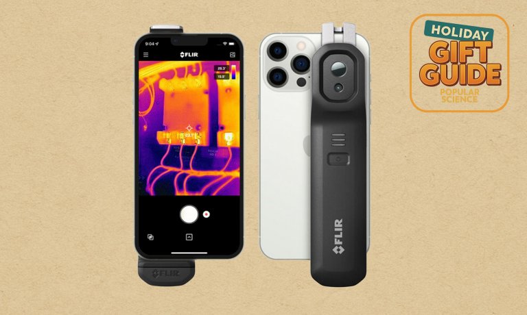 Flir thermal camera with iPhone