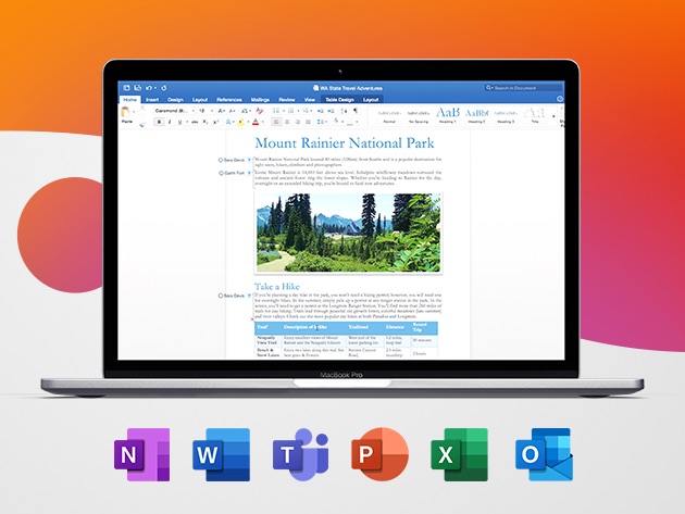 Product card image for a pay once macbook pro and office suite is a serious productivity steal Stack Commerce sponsored deal