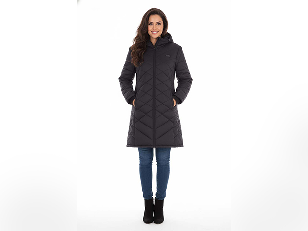 Inside image for a coat that heats up on demand is on sale.Stack Commerce sponsored deal