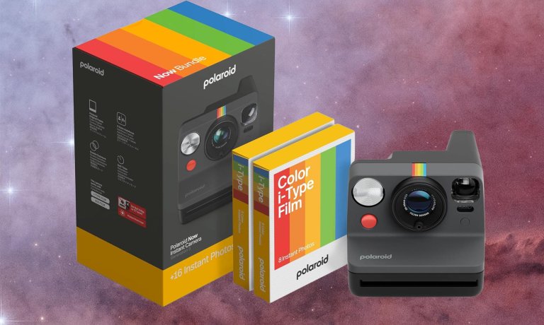 Polaroid I-Type camera with film and box