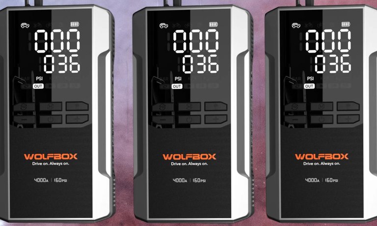 Wolfbox 4-in-1 charger and inflator