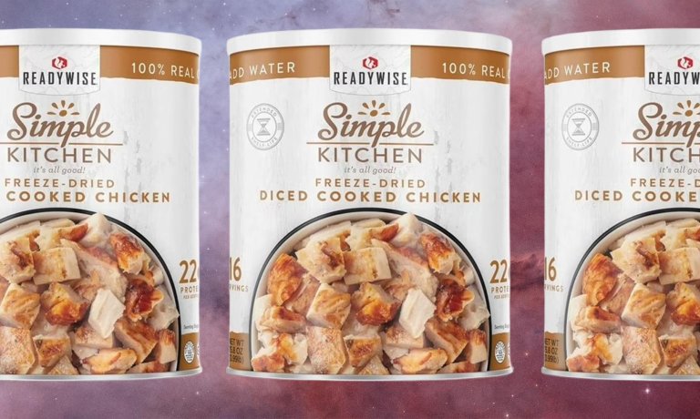 ReadyWise Simple Kitchen FD Diced Chicken 16 serving can