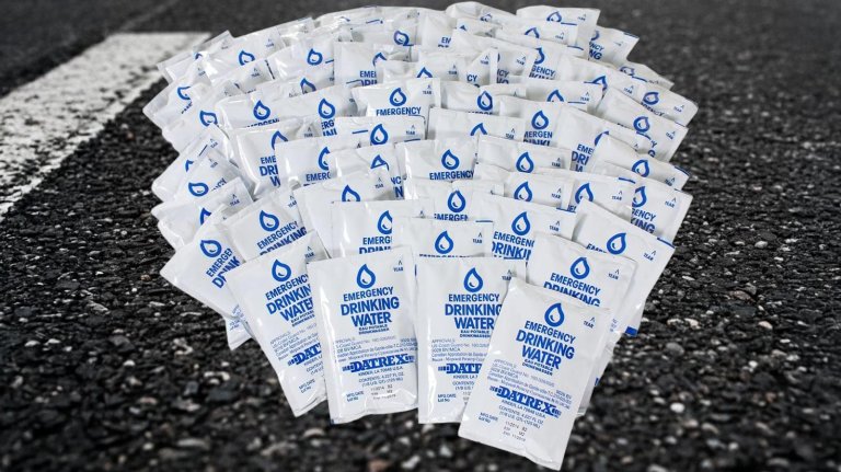 Datrex Water Pouches Case of 64-4 Ounce Pouches