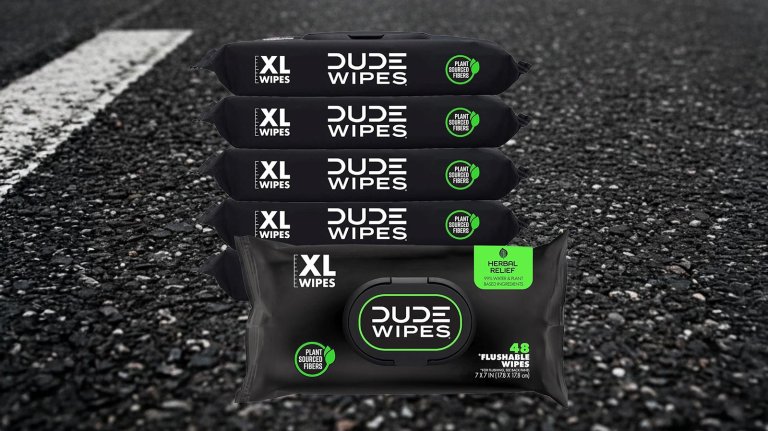 Dude Wipes Flushable Wipes, 6 Pack 288 Count, Extra-Large