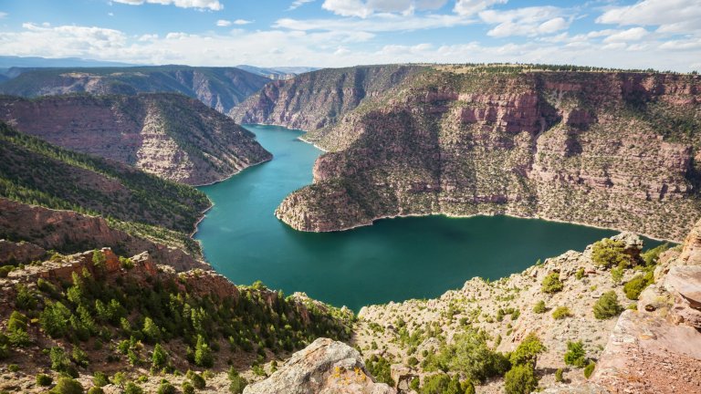 Green River in Flaming Gorge recreation area, Utah