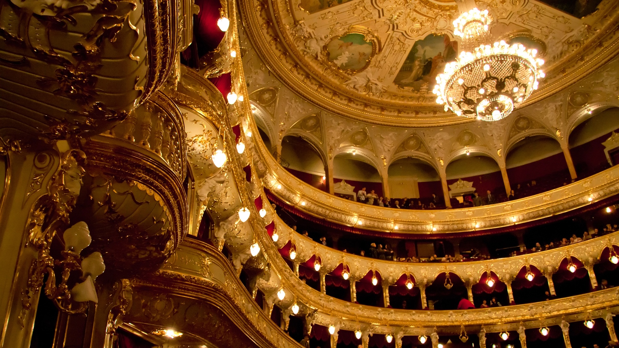 Interior of classic opera house