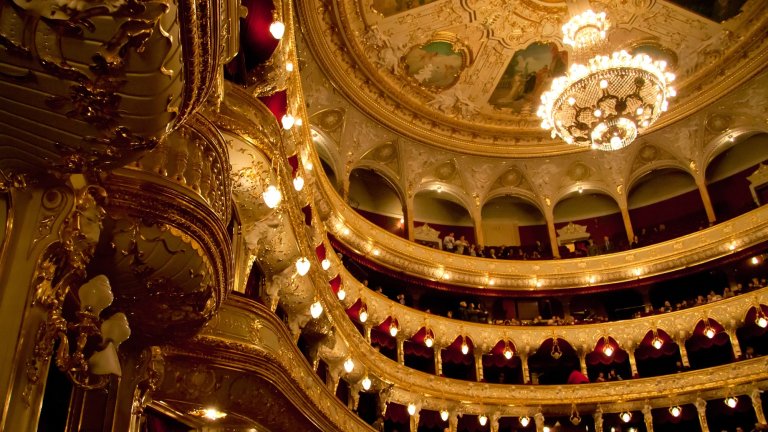 Interior of classic opera house