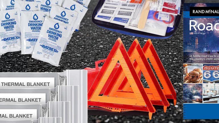 Essential items for a car emergency kit