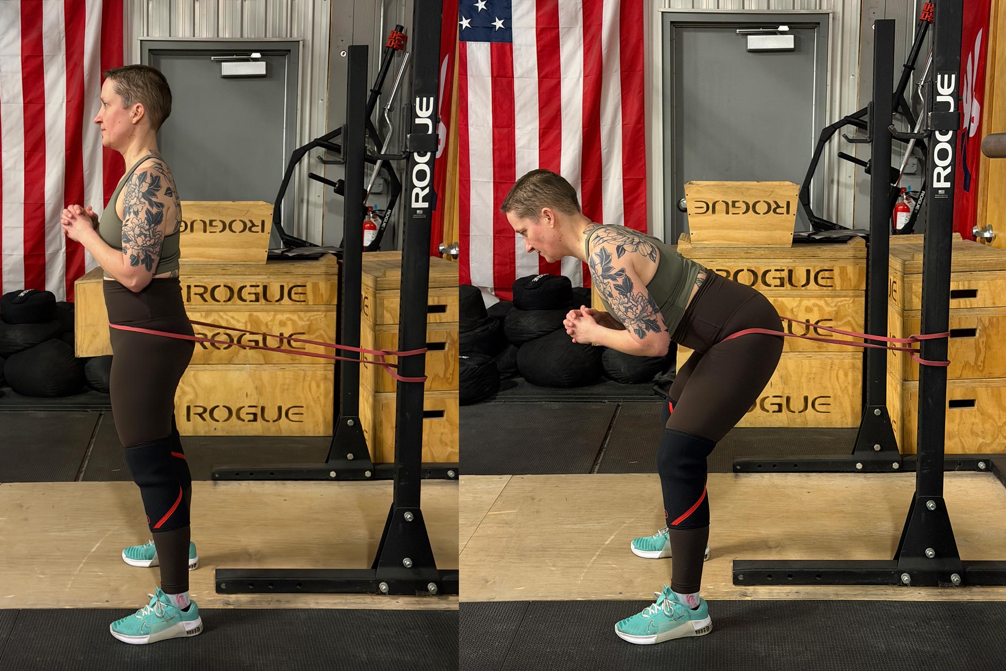 Glute Stretch Banded Good Morning