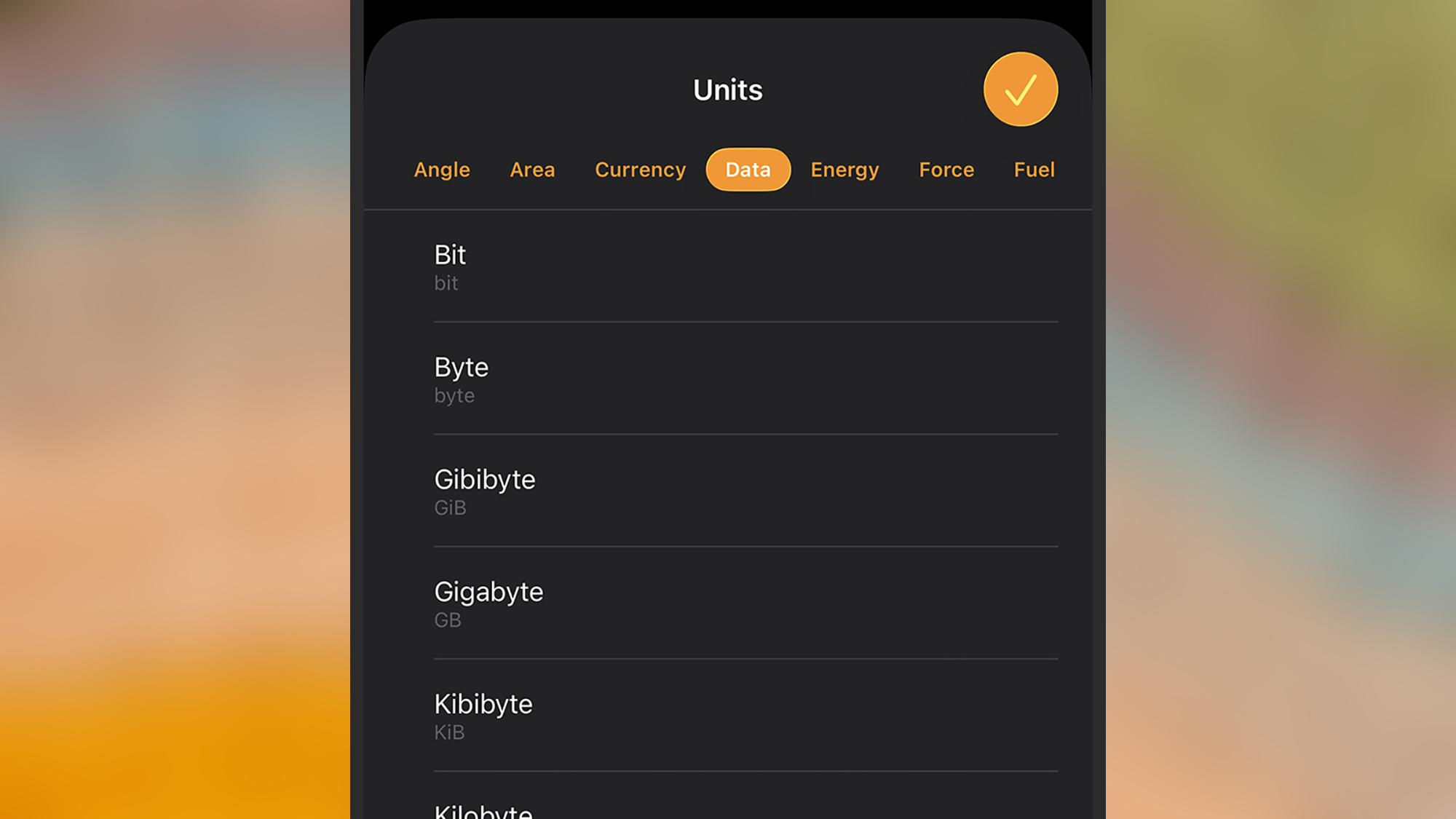 screenshot of apple conversion tool