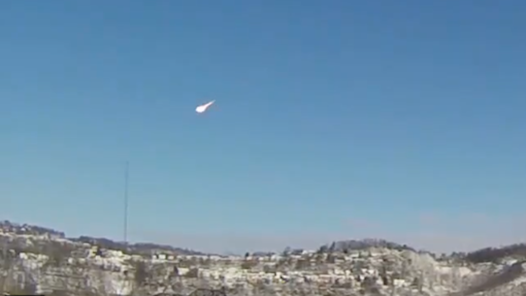 A meteor over Pittsburgh recorded on March 17, 2026