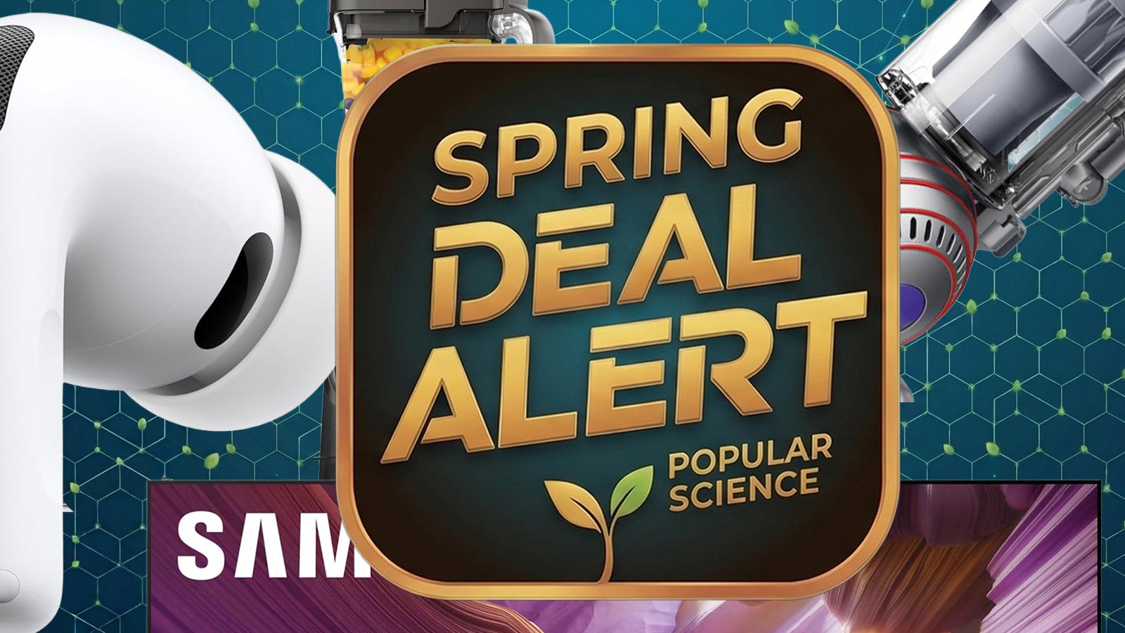 Big spring sale 2026 header with products