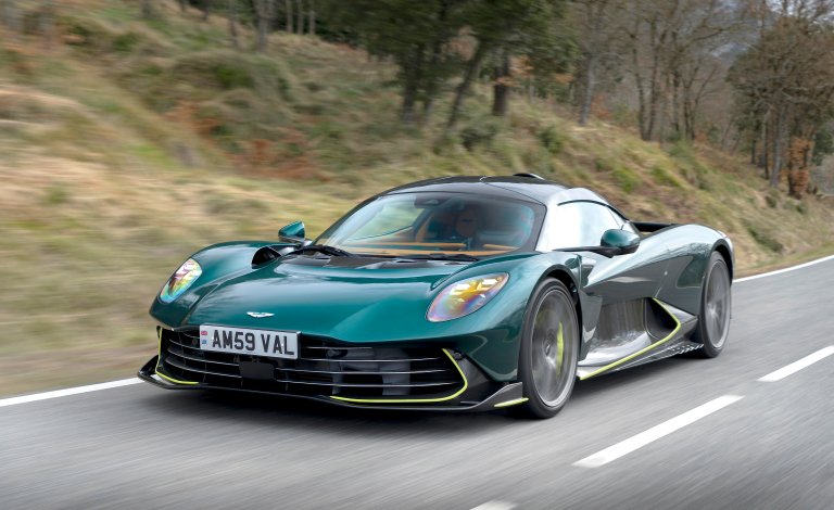 aston martin valhalla on road
