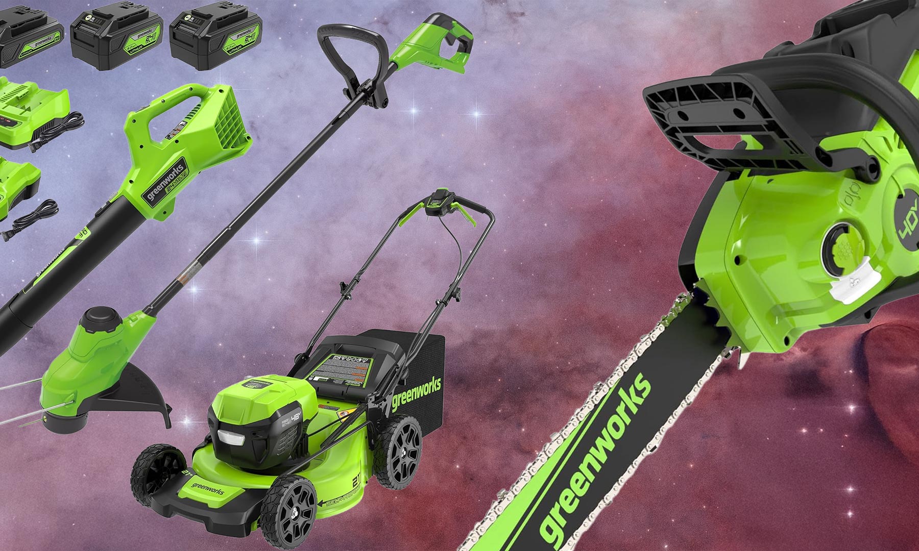 Amazon is blowing out Greenworks battery-powered yard tools during