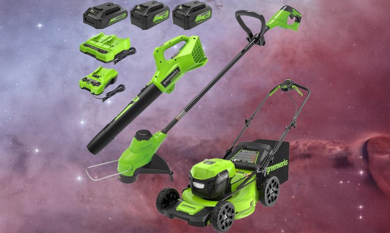 Greenworks trimmer and mower combo big spring sale