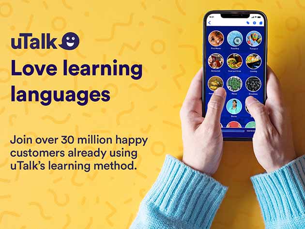 Inside image for get a lifetime of utalk and practice 150 languages at your pace Stack Commerce sponsored deal