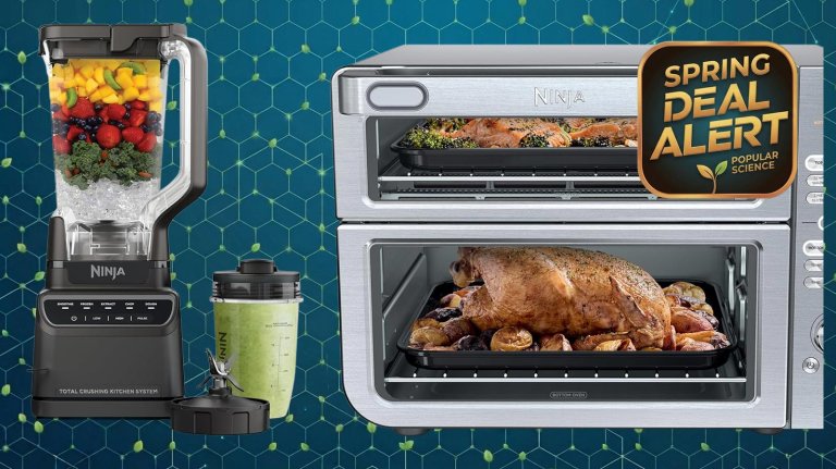 Ninja blender and dual-level toaster