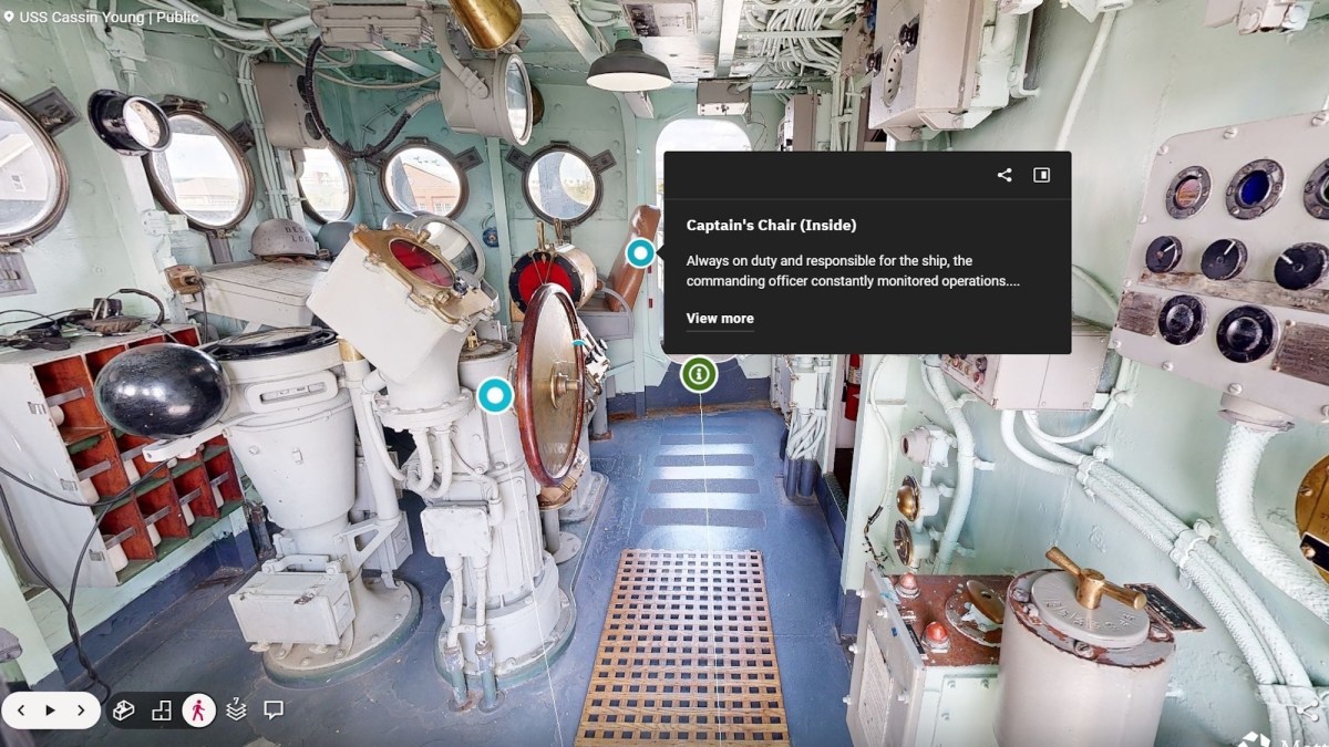 Visit a WWII destroyer without leaving your sofa