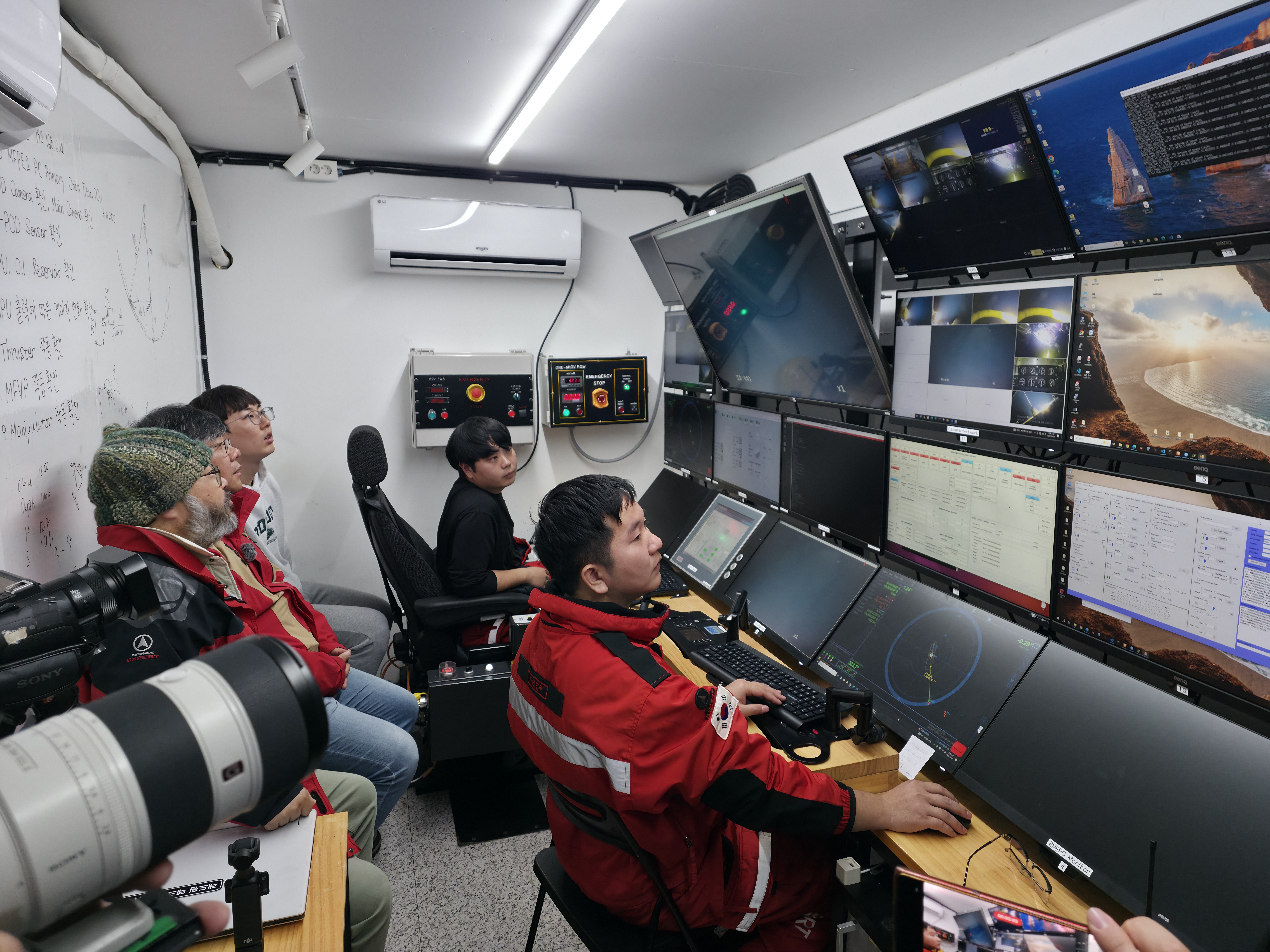 people looking at screens