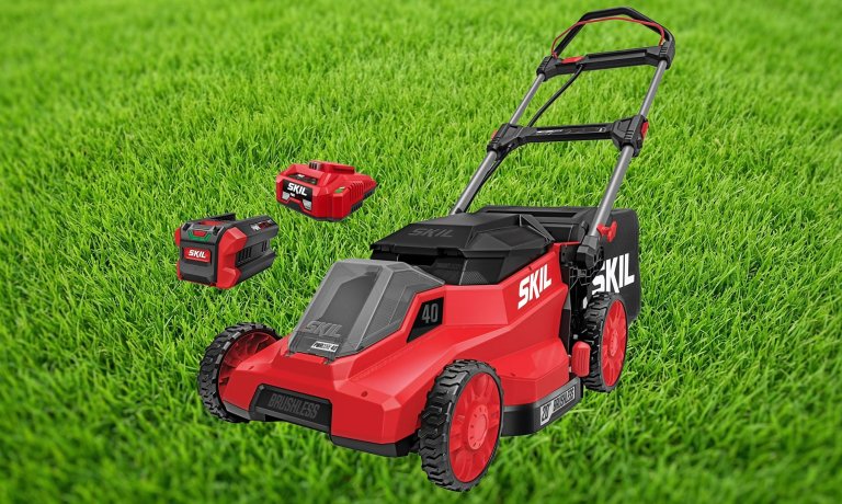 SKIL PWR CORE 40V Brushless 20-Inch Push Mower Kit with Smart Caddy