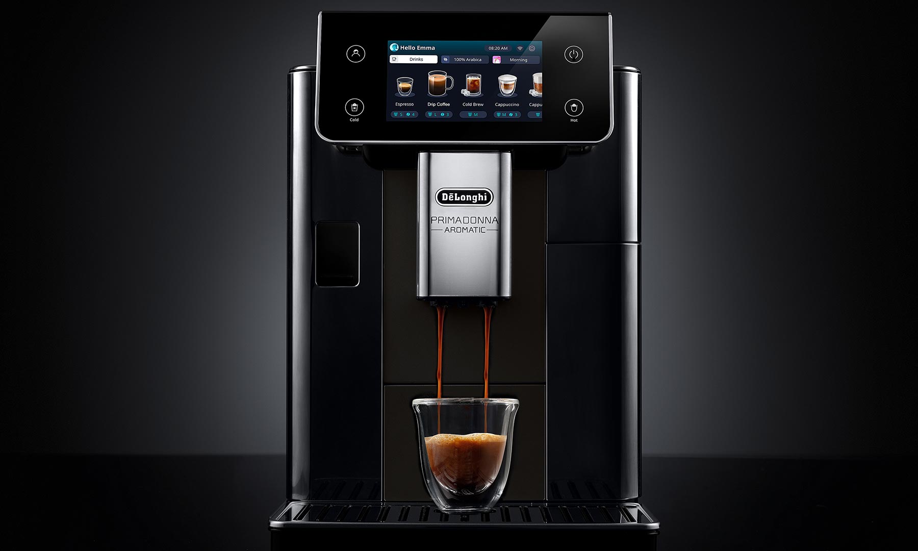 De'Longhi De'Longhi PrimaDonna Aromatic automatic espresso machine hero image